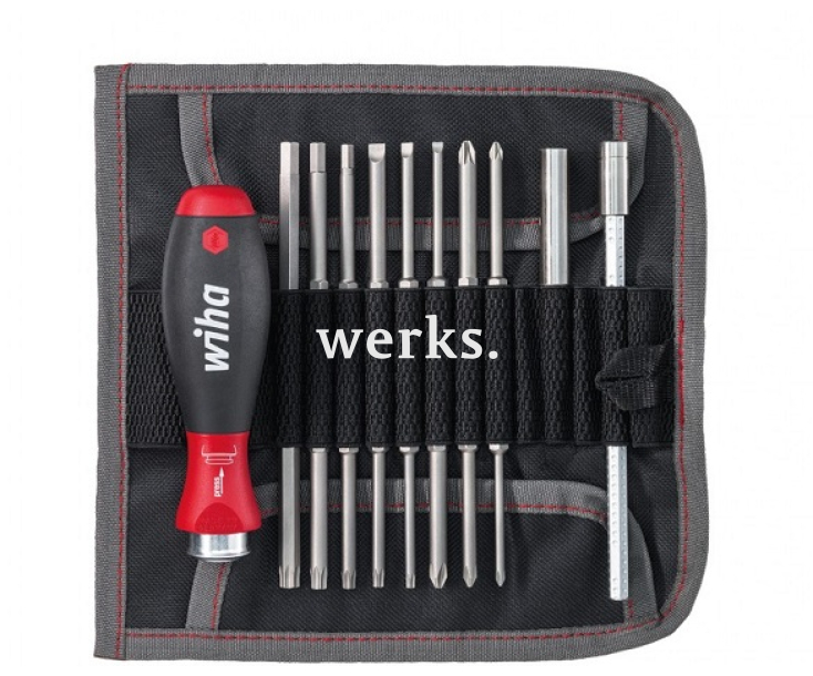 Набор бит с рукояткой Wiha для обслуживания распределительных шкафов 79187 T04 41223, 19 предметов