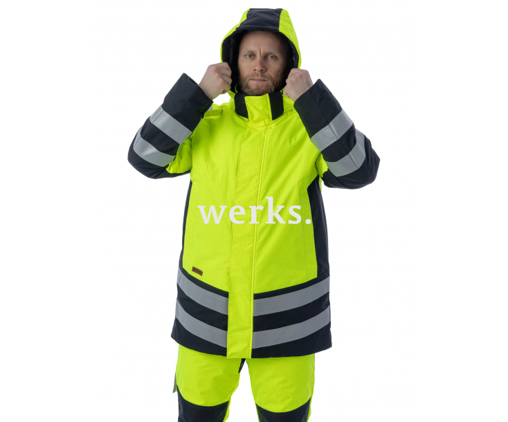 Зимняя мультизащитная куртка-парка Brodeks MW 29-83В желтый/черный (4XL)