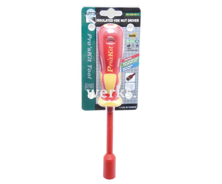 Отвертка-торцовый ключ диэл. ProsKit SD-800-M13 13х25