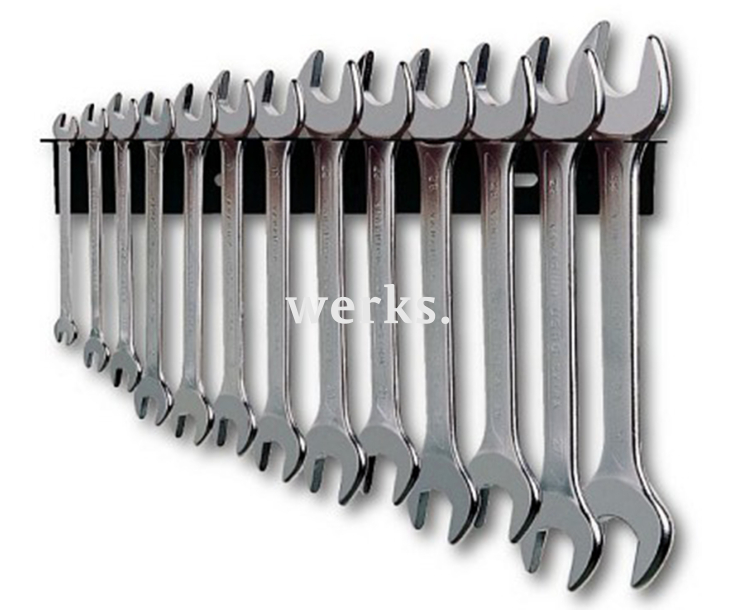 Набор рожковых двухсторонних гаечных ключей USAG 252 N/R13 U02520868 13 предметов в металлическом держателе