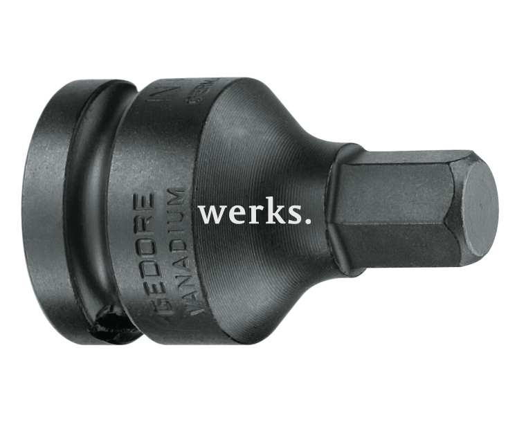 Головка торцевая с отверточной вставкой 1/2