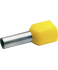 Наконечник втулочный желтый двойной изолированный 2х6 мм² Klauke KLK87514 100 шт.
