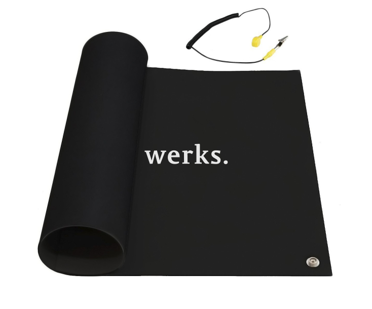 Коврик антистатический 50х70 см с заземлением KS-86596