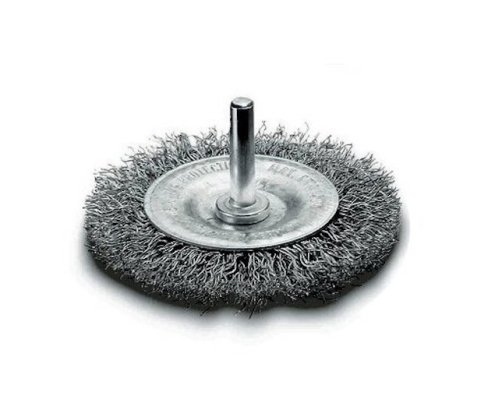 Щетка дисковая с хвостовиком, стальная гофр. проволока 0,20 мм Ø50 мм Lessmann 410 122