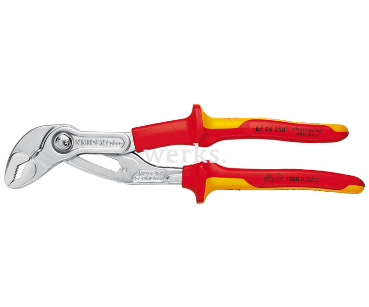 KNIPEX Cobra VDE высокотехнологичные сантехнические клещи, электроизолированные KN-8726250