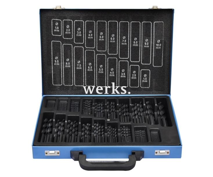 Набор свёрл DIN 338 HSS-R 1,0-10,0 мм 170 шт GSR 08340600