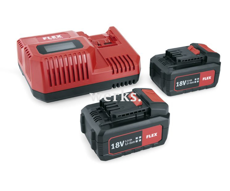 Набор зарядное устройство 10.8/18 В и два аккумулятора 18 В P-Set 55 R Flex 491349