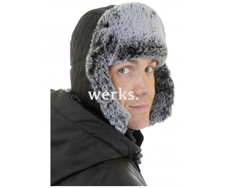 Шапка-ушанка Brodeks KM109 черный (60)