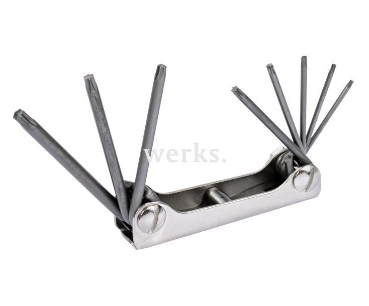 Отвёртки TX в складном держателе KUKKO 212-258