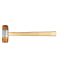 Молоток пластиковый с деревянной ручкой 328 г Haupa 180334