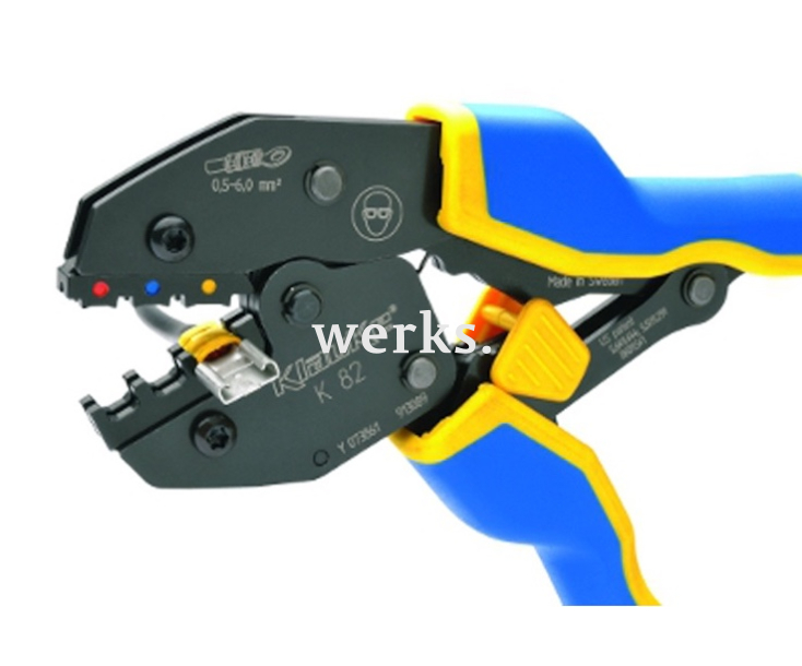 Пресс-клещи для изолированных наконечников 0,5–6 мм², овальный обжим Klauke KLKK82