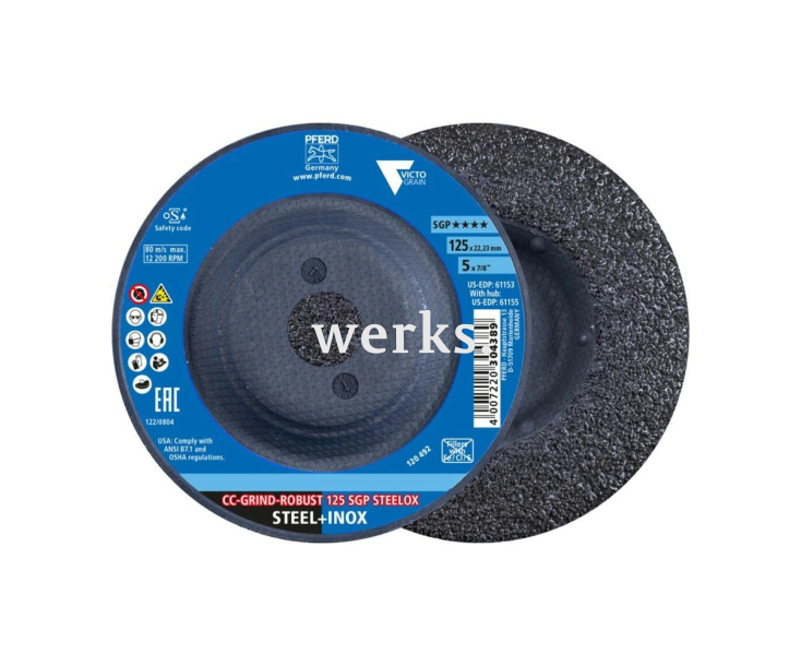 Фибродиск Pferd CC-GRIND ROBUST 125 SGP STEELOX