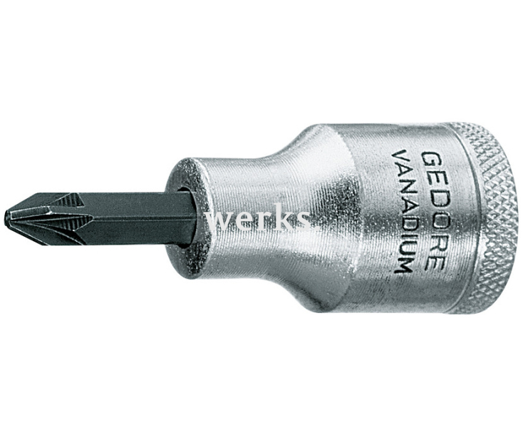 Головка торцевая с отверточной вставкой 1/2