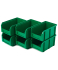 Пластиковый ящик Стелла-техник V-2-К6-зеленый , комплект 6 штук