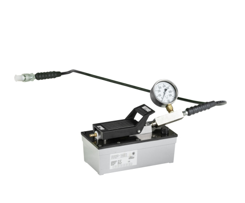 Пневматический, гидравлический насос с манометром, шланг KUKKO YPP-525