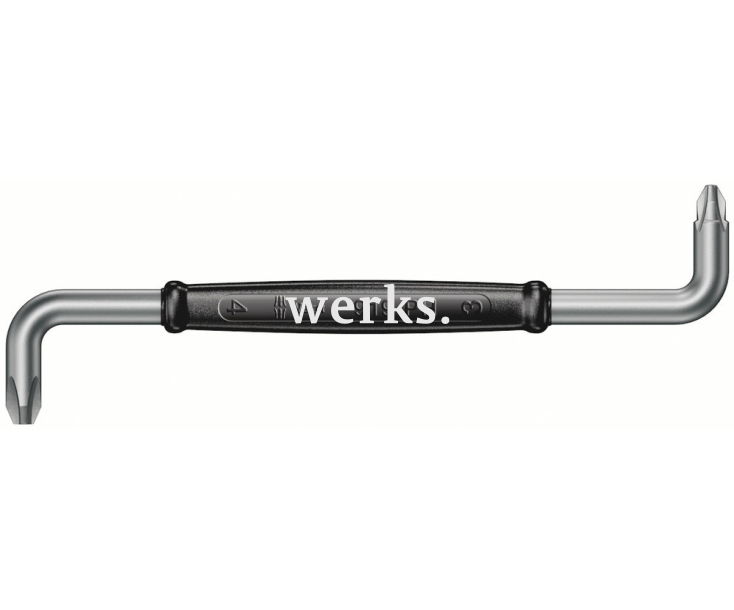 Изогнутая отвертка PH1+2 Wera 919 PH WE-017205