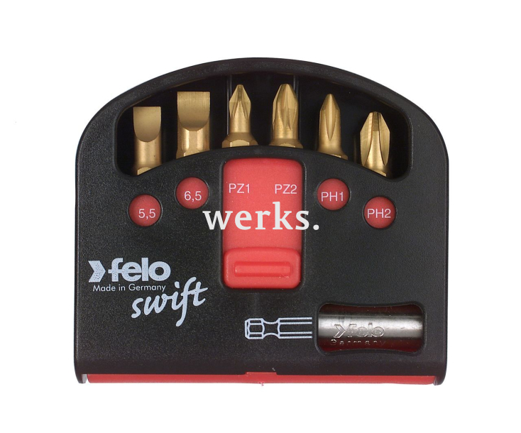 Набор Felo Swift с держателем и битами TIN SL PH PZ 7 предметов 02060176