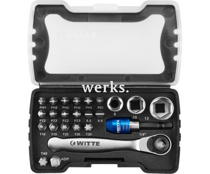 Набор с битами Witte BIT-RATCHET-SET 31200 24 предмета