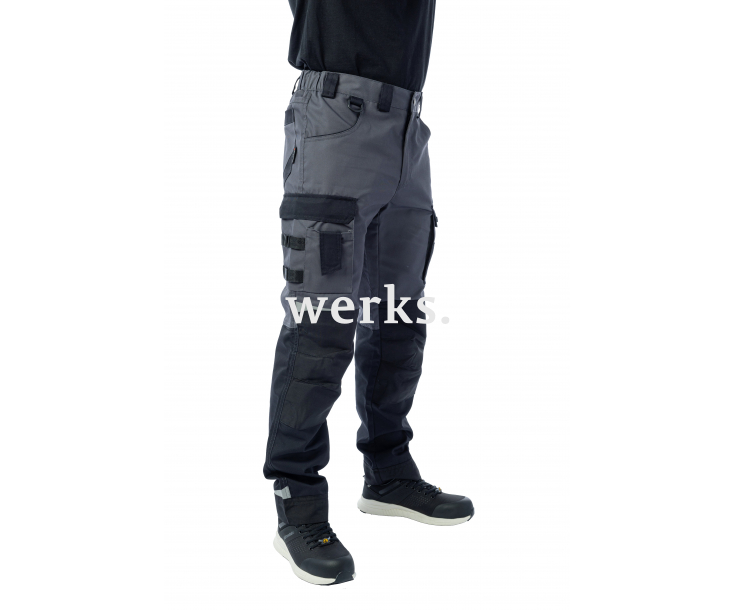 Брюки Brodeks KS302 -C 100% хлопок графит серый/черный (52)