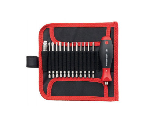 Профессиональный набор бит с рукояткой Wiha для обслуживания распределительных шкафов 79187 T01 33142, 14 предметов