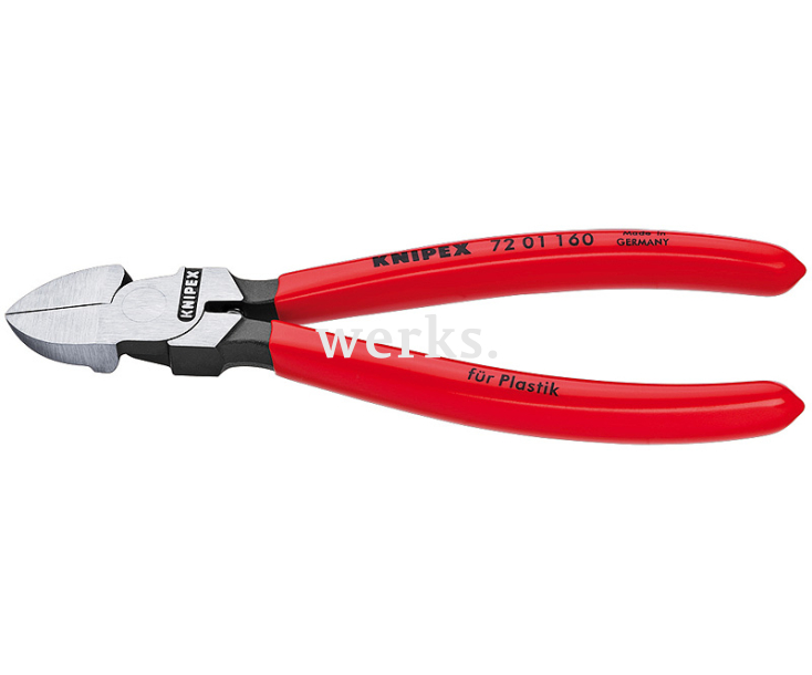 Кусачки боковые для пластмассы Knipex KN-7201140