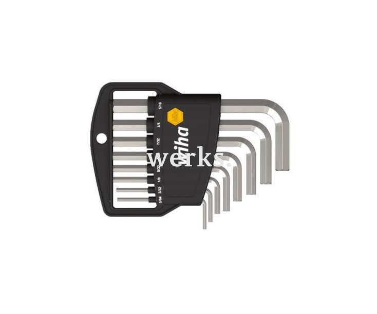 Набор шестигранных штифтовых ключей HEX Wiha Classic 351 HZ8 01176 дюймовый 8 предметов