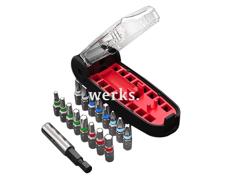 Набор с битами Wiha Xiaomi Crocodile Mouth Bit Black 55510, 17 предметов