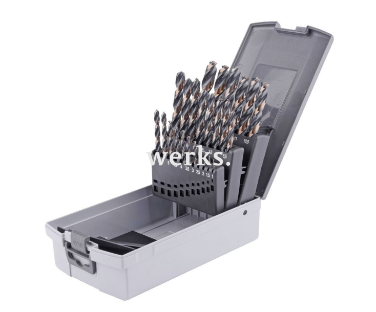 Набор свёрл DIN 338 HSSG Powerspike 1,0-13,0 мм 25 шт GSR B08348300