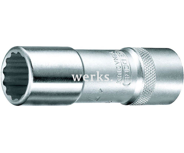 Головка удлиненная двенадцатигранная 1/2" D 19 L 30 HEX Nut 30 мм Gedore 6145640