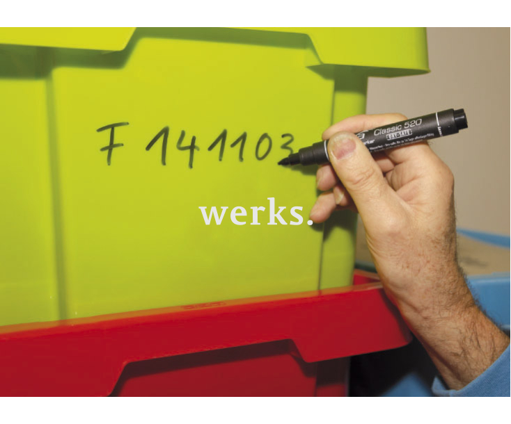 Маркер перманентный синий Dry-Safe Pica 520/41