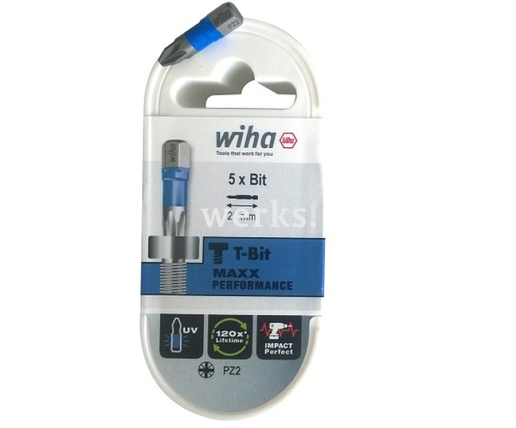 Набор сменных бит Wiha T bit Phillips PH3 7041-T903 41639, 5 шт.