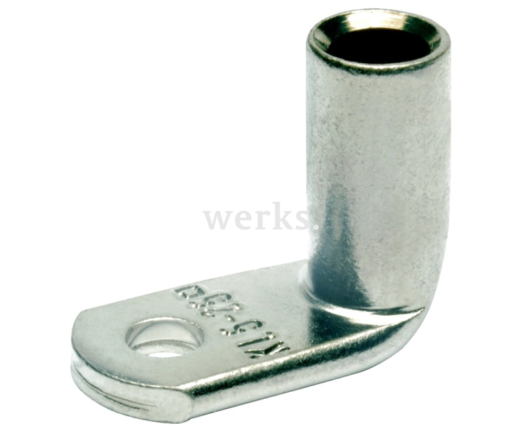 Наконечник типа F угловой 90° кольцевой DIN VDE 60228 25 мм² под болт М8 Klauke KLK744F8 25 шт.