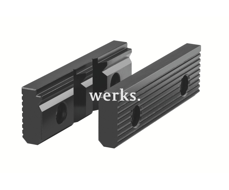 V-образные губки + стандартная губка SBO, размер 1, ширина губок 90, мягкая + с покрытием из бронзы, рабочая опора Röhm 332714