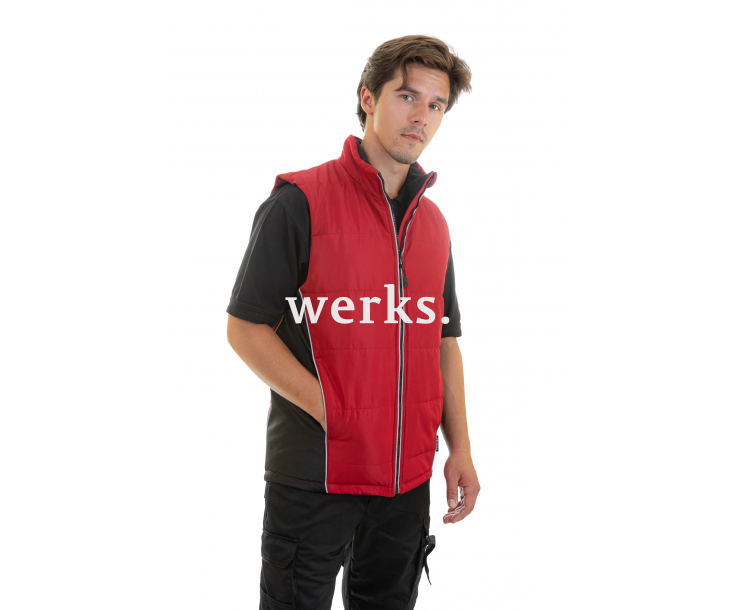 Жилет утепленный Brodeks KW101 красный/черный (M)