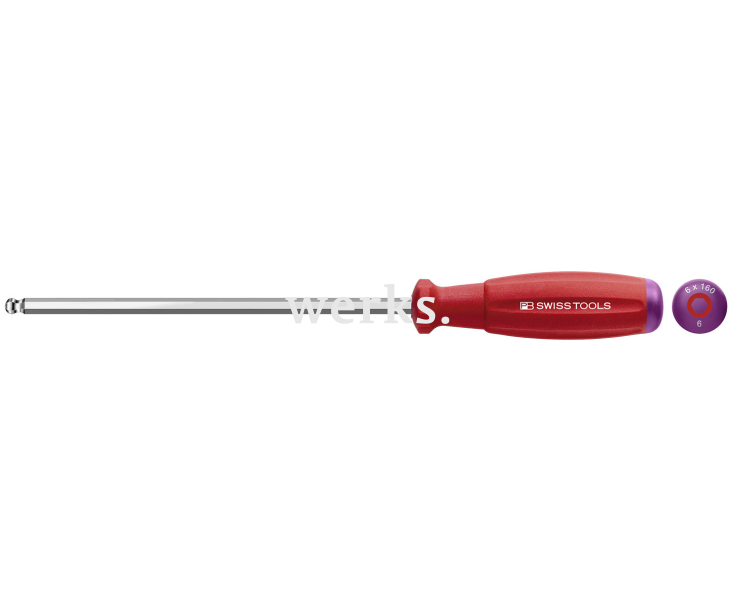 Отвертка HEX SwissGrip PB Swiss Tools со сферической головкой PB 8206.S2-80 M2