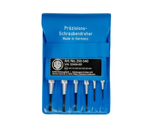 Набор часовых отвёрток KUKKO 250-540