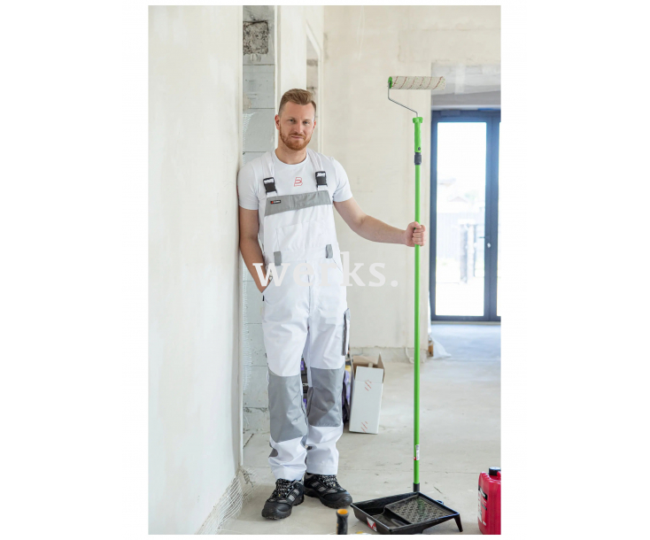 Полукомбинезон Brodeks KS402 белый/серый (XL)