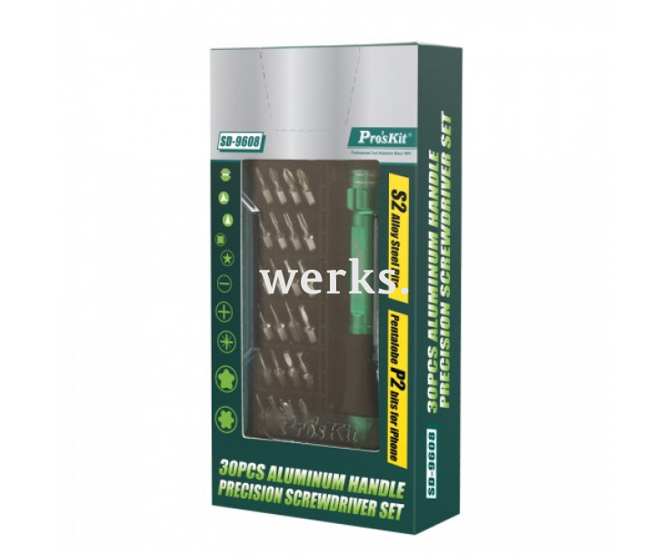 Отвертка с набором прецизионных бит ProsKit SD-9608