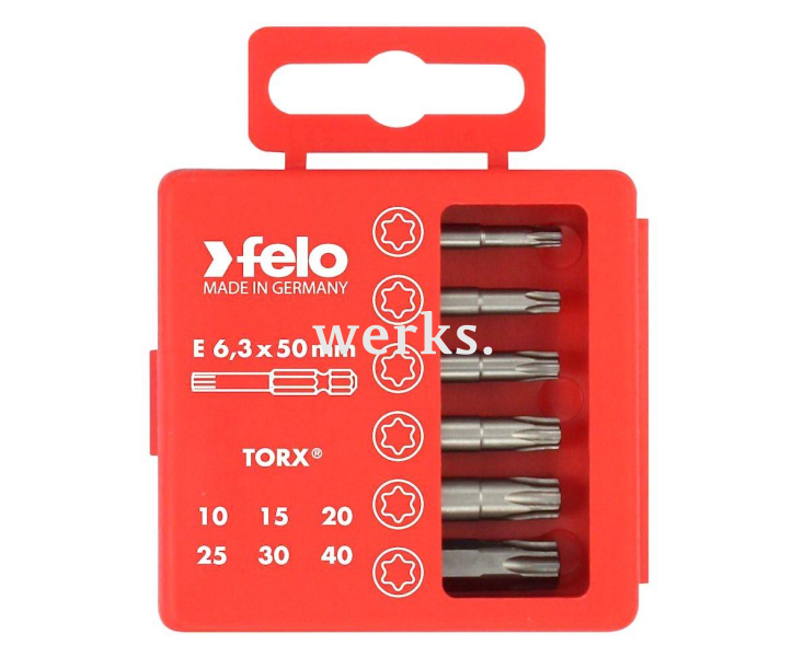 Набор Felo с битами TORX 6 предметов 03691516