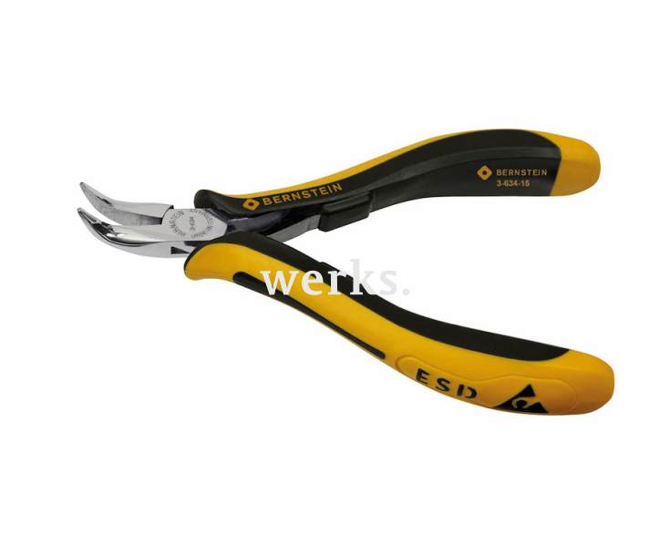 Плоскогубцы изогнутые прецизионные CLASSICline антистатические Bernstein BS-3-634-15