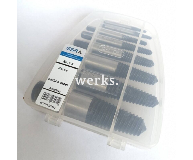 Набор экстракторов Nr. 1-8 Werks W.1804080