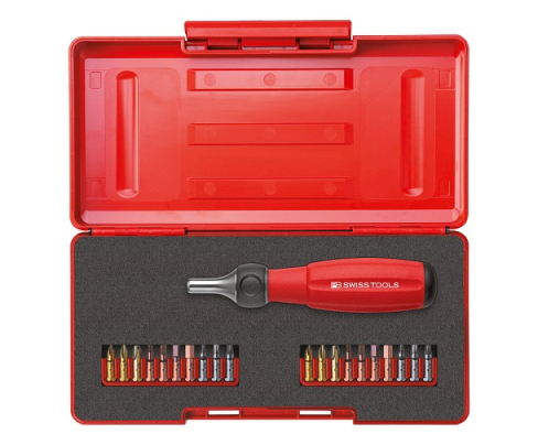 Набор сменных бит SL PH PZ TX HEX формы C6,3 PB Swiss Tools PB 8510.R-30 Set 20 шт.