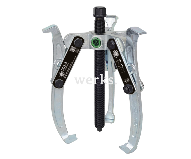 Универсальный трёхзахватный съёмник с разворотными захватами KUKKO 203-3