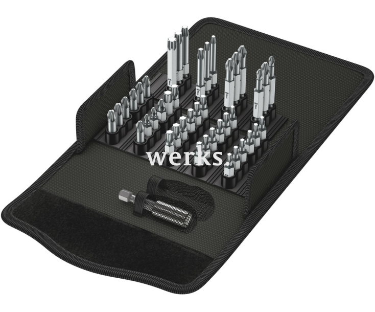 Bit-Safe 43 Universal 1 Набор насадок PH, PZ, TX и держатель Wera WE-057450 43 пр.