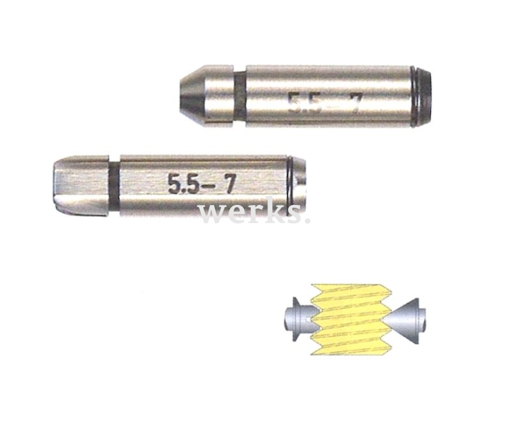 Набор вставок для микрометра для измерения резьбы 0.4-7.0 мм Schut 906.726