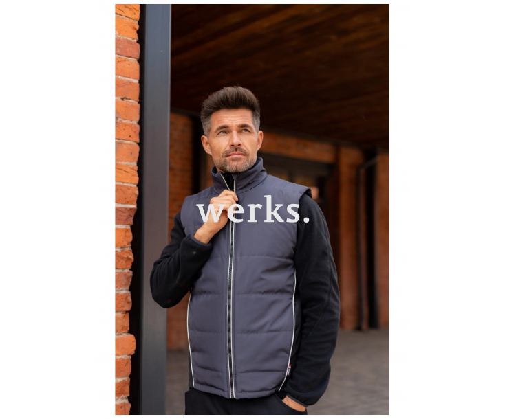 Жилет утепленный Brodeks KW101 серый/черный (XXL)