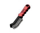 Щетка Roki для суппортов двухрядная, стальная гофр. проволока 0,30 мм Lessmann 182 411