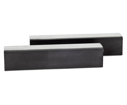 Тисочные накладки с магнитной полосой, алюминий/резина, серые KUKKO 545G100