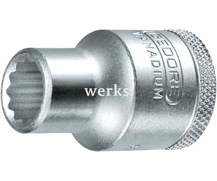 Головка торцовая метрическая двенадцатигранная 1/2" D 19 29 HEX Nut 29 мм Gedore 6135330