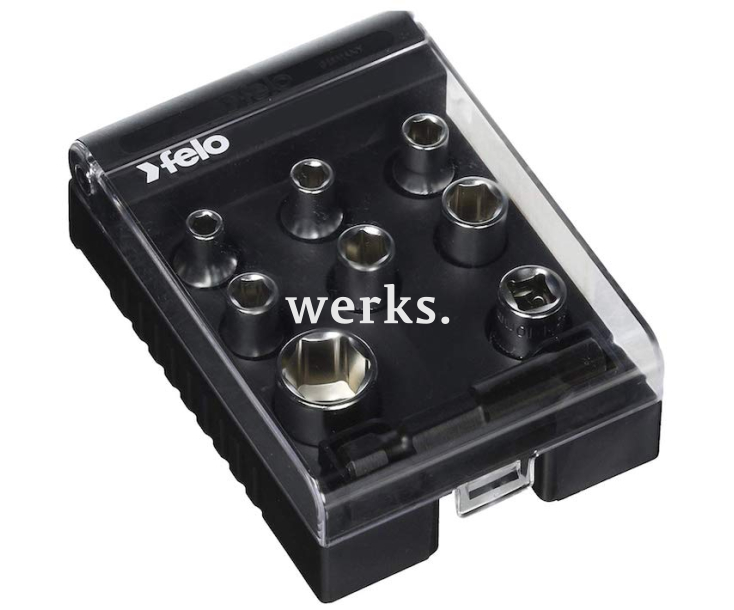 Набор торцовых головок HEX Nut Felo с адаптером 9 предметов 05798106